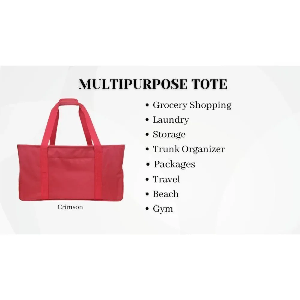 "STRAIGHT OUTTA GROCERIES" Multipurpose Tote - Picture 10 of 15
